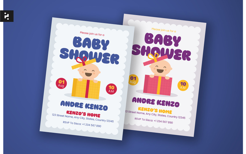 Baby Shower Invitation Gift Theme Corporate Identity