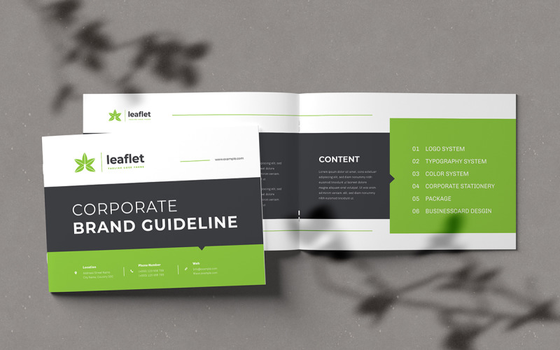 Brand Guideline Template and Corporate Brand Guideline Template Magazine Template