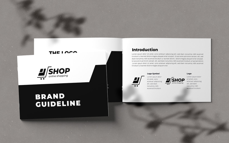 Brand Guideline Template and Landscape Brand Guideline Design Magazine Template