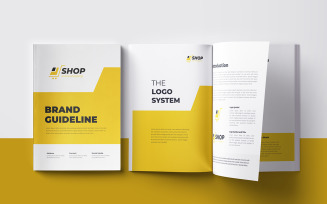 Brand Guideline Template or A4 Brand Guideline Design