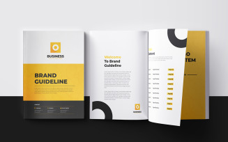 Brand Guidelines layout Template and Brand Guideline Design