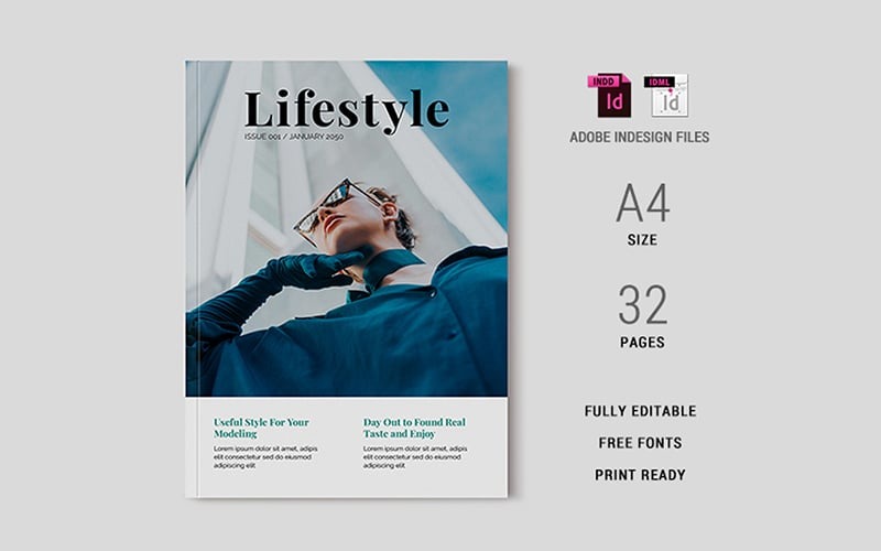 Lifestyle Magazine Template 08