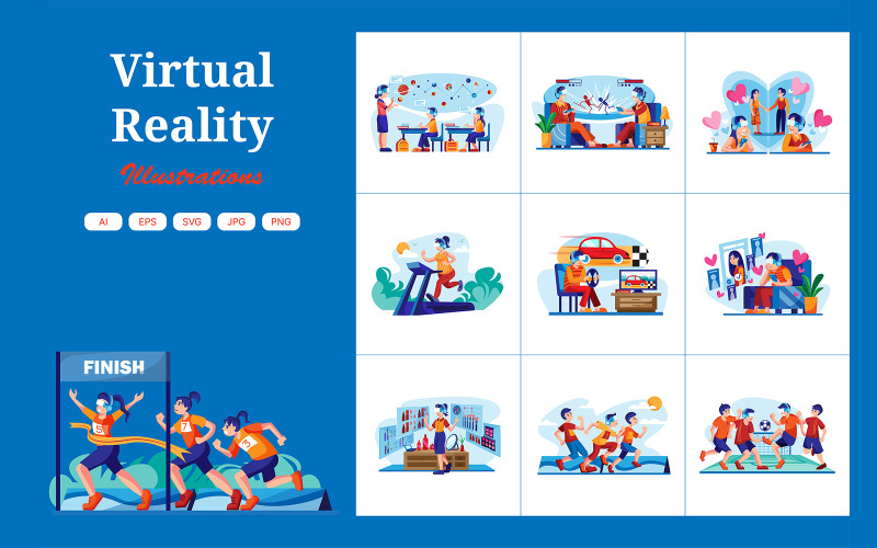 M389_ Virtual Reality Illustration Pack