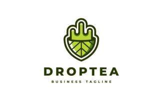 Nature Drop Tea Logo Template