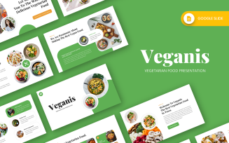 Veganis - Vegetarian Food Google Slide Template