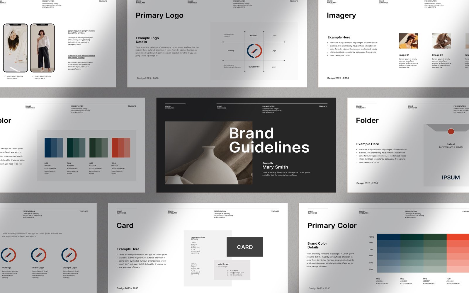 Kit Graphique #353809 Guideline Presentation Web Design - Logo template Preview