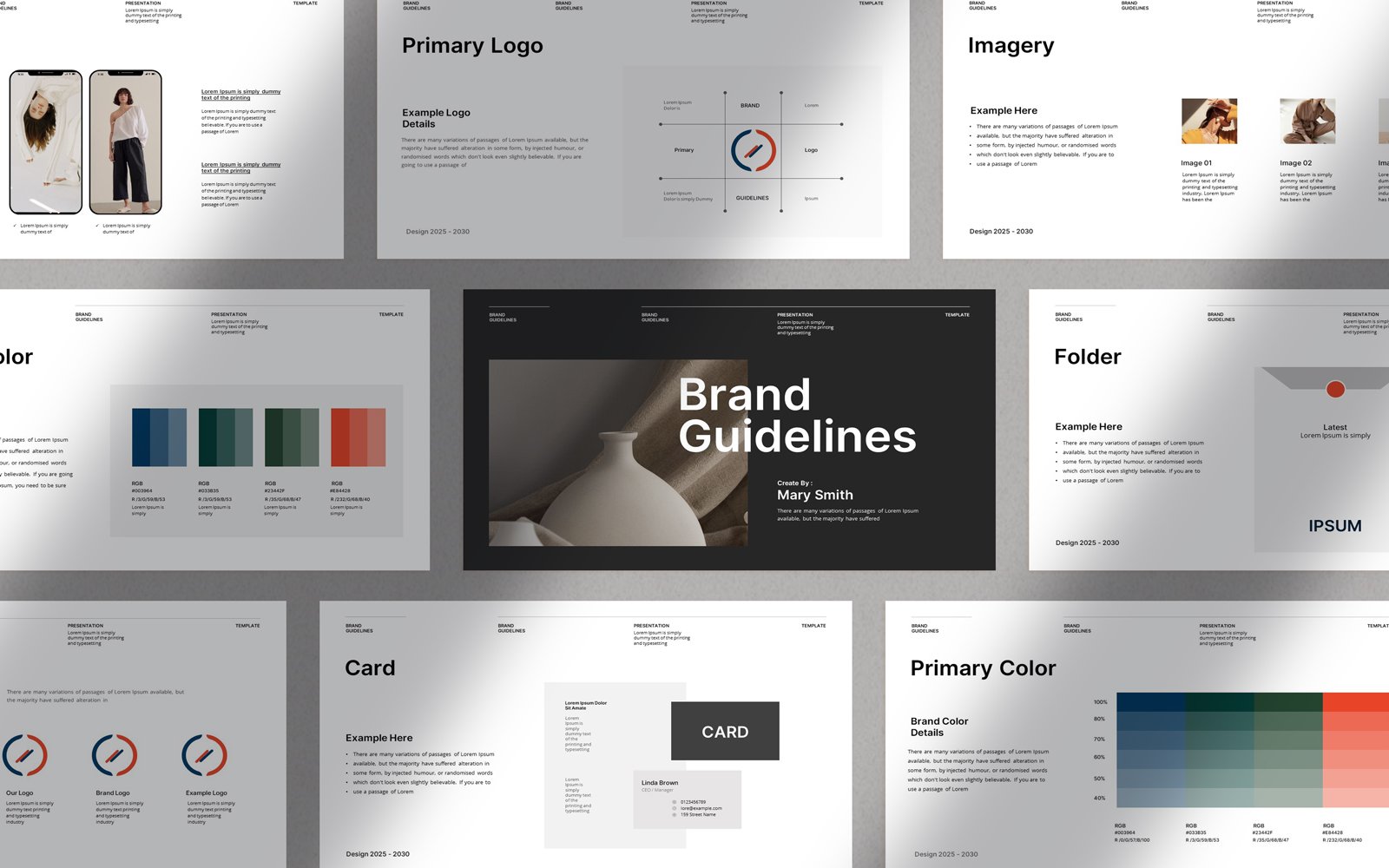 Kit Graphique #353809 Brand Guideline Divers Modles Web - Logo template Preview