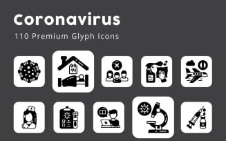 Coronavirus Premium Glyph Icons
