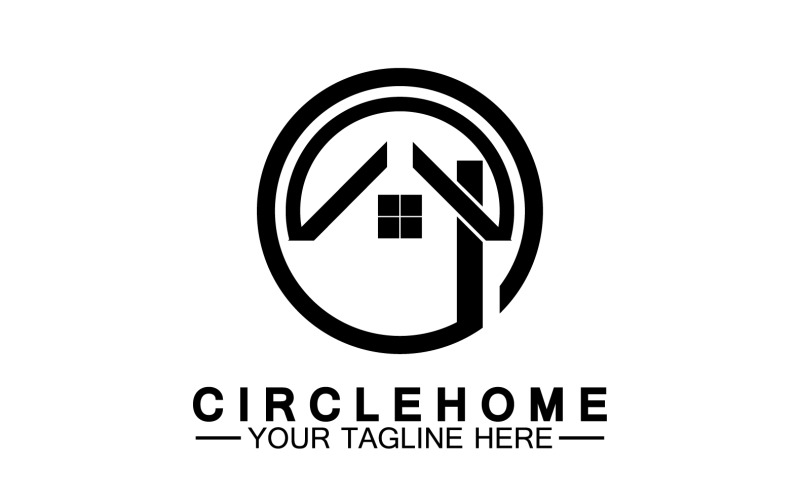 Home building house property logo vector v11 Logo Template