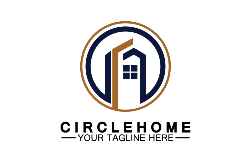 Home building house property logo vector v16 Logo Template