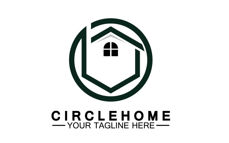 Home building house property logo vector v1 Logo Template