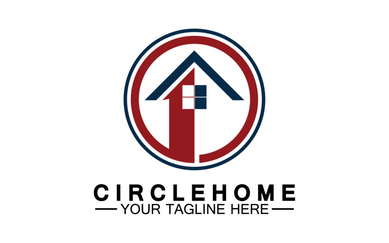 Home building house property logo vector v20 Logo Template