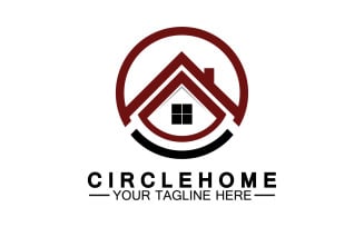 Home building house property logo vector v21