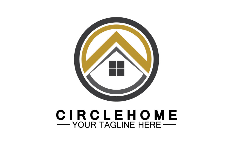Home building house property logo vector v22 Logo Template