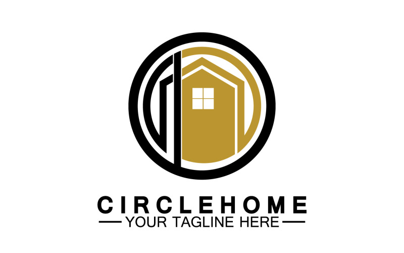 Home building house property logo vector v2 Logo Template