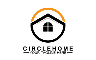 Home building house property logo vector v4