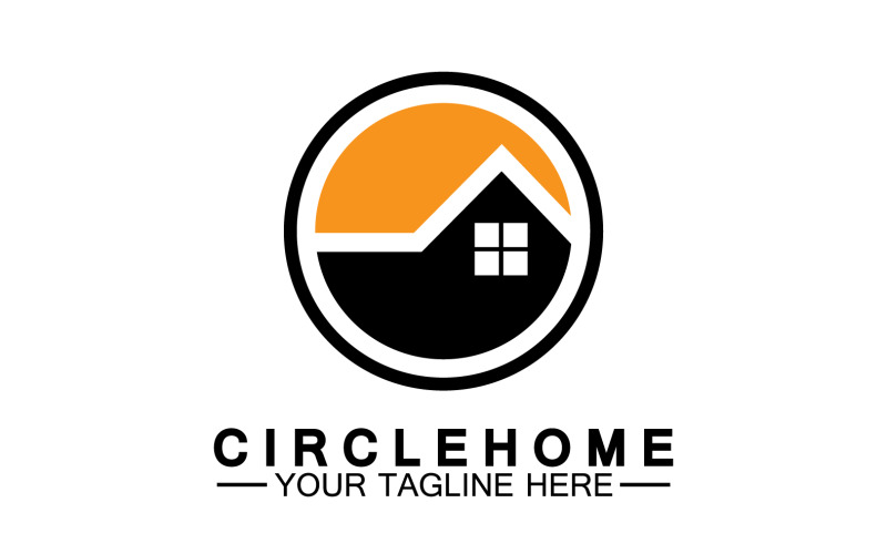 Home building house property logo vector v6 Logo Template