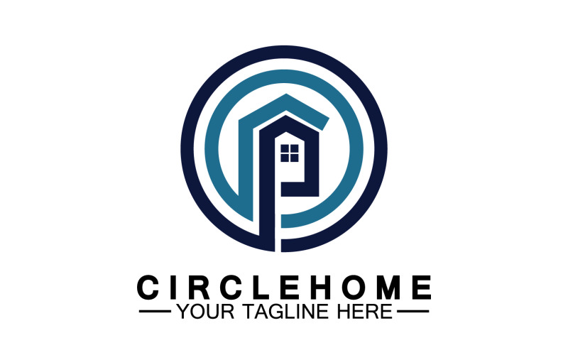 Home building house property logo vector v8 Logo Template