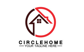 Home building house property logo vector v9