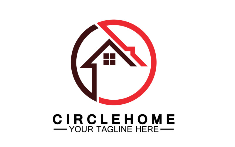 Home building house property logo vector v9 Logo Template