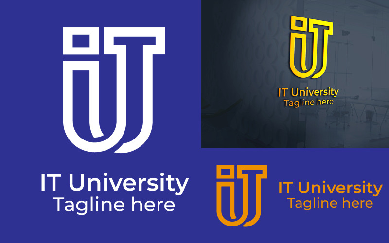 It University Logo Design Logo Template