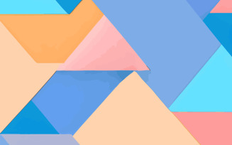 Pastel Abstract Shapes Background. Isolated