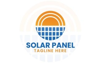 Solar Panel Logo - Renewable Energy