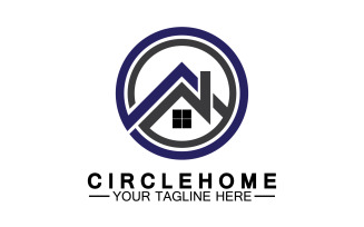Home building house property logo vector v23