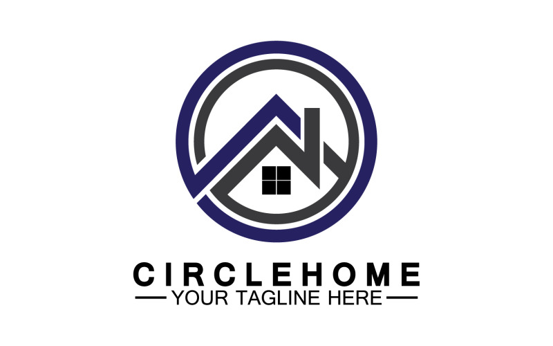 Home building house property logo vector v23 Logo Template