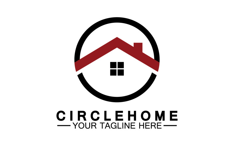 Home building house property logo vector v24 Logo Template