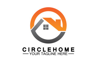 Home building house property logo vector v25