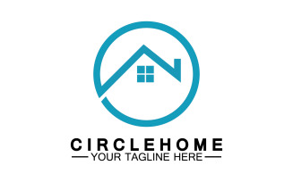 Home building house property logo vector v26