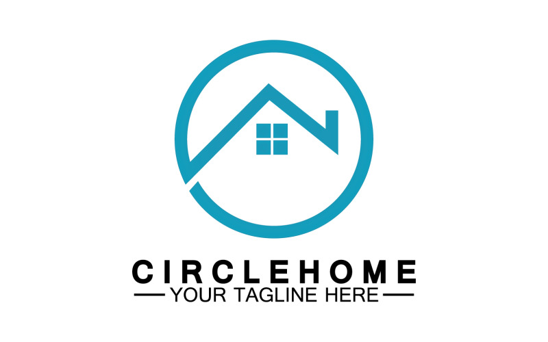 Home building house property logo vector v26 Logo Template