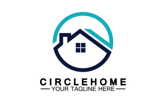 Home building house property logo vector v27