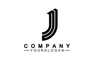 J initial letter logo vector v11