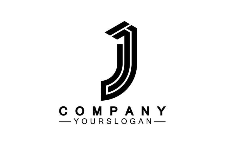 J initial letter logo vector v14 Logo Template