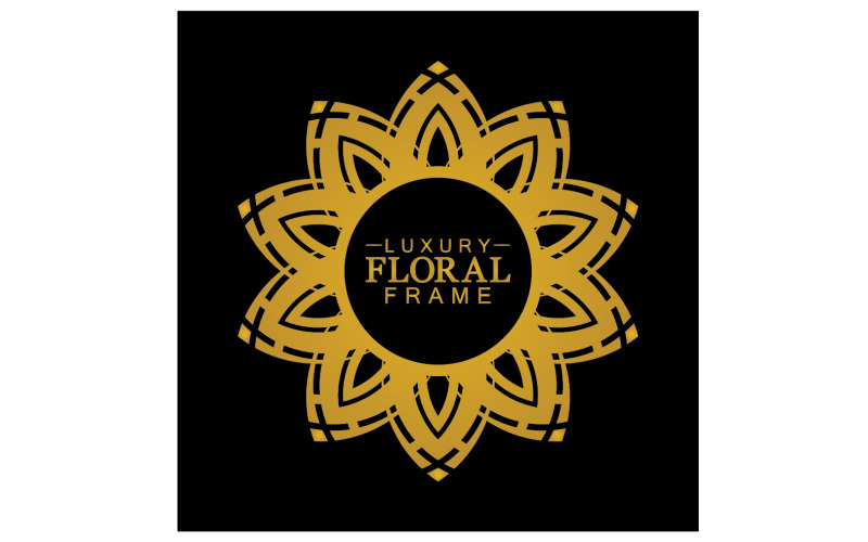 Mandala flower ornament template logo vector v10 Logo Template