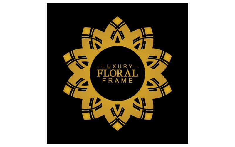 Mandala flower ornament template logo vector v15 Logo Template