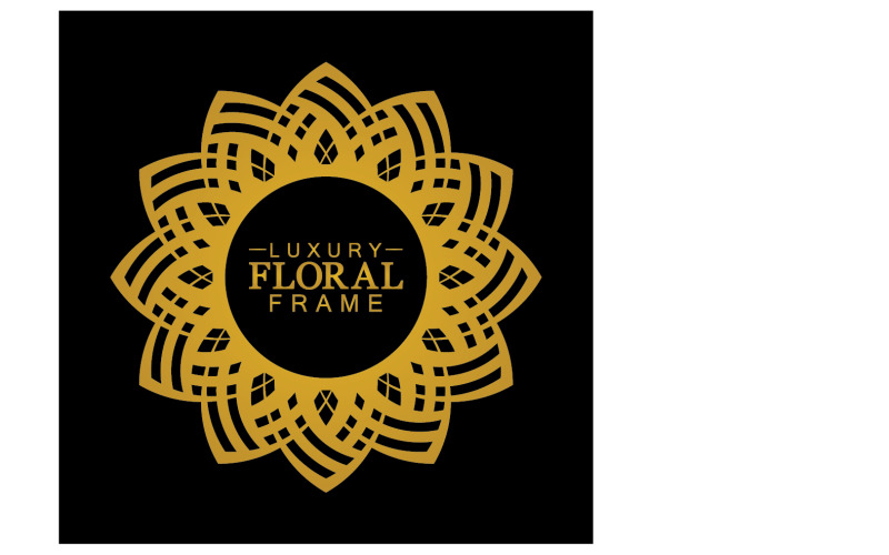 Mandala flower ornament template logo vector v1 Logo Template