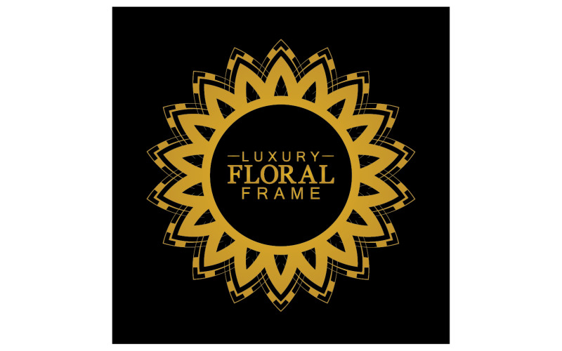Mandala flower ornament template logo vector v21 Logo Template