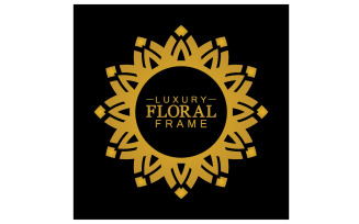 Mandala flower ornament template logo vector v26