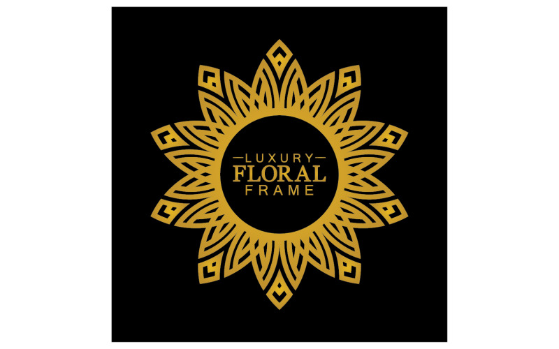 Mandala flower ornament template logo vector v29 Logo Template