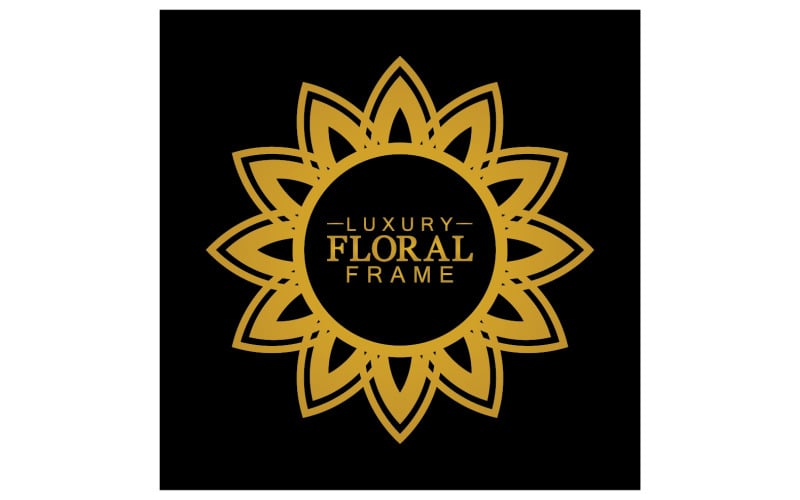 Mandala flower ornament template logo vector v30 Logo Template