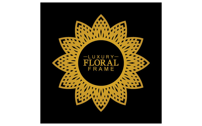 Mandala flower ornament template logo vector v32 Logo Template