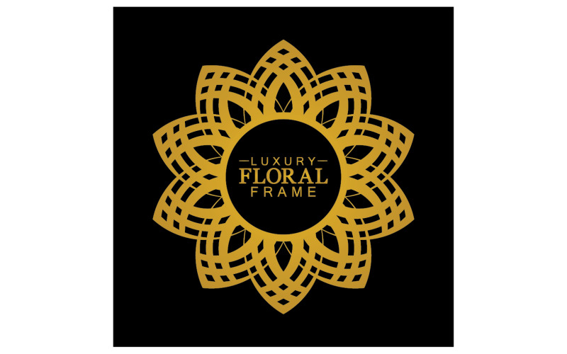 Mandala flower ornament template logo vector v3 Logo Template