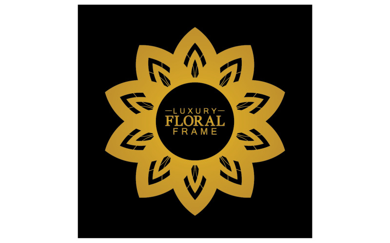 Mandala flower ornament template logo vector v6 Logo Template