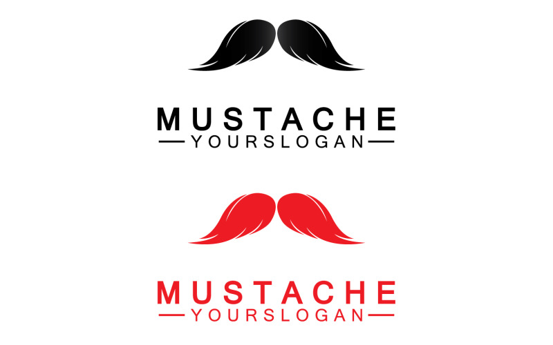 Mustacheicon logo vector v15 Logo Template
