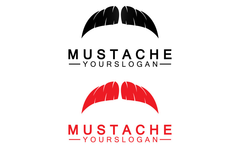 Mustacheicon logo vector v16 Logo Template