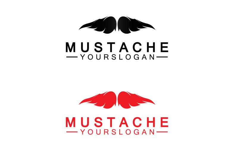 Mustacheicon logo vector v17 Logo Template