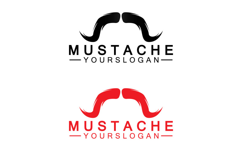 Mustacheicon logo vector v18 Logo Template